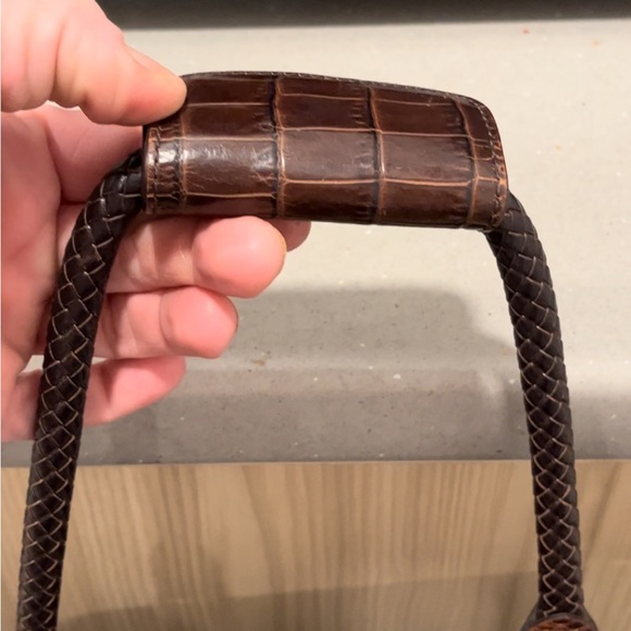 Brighton travel makeup case/bag. Brown leather and man made material. - Picture 3 of 16